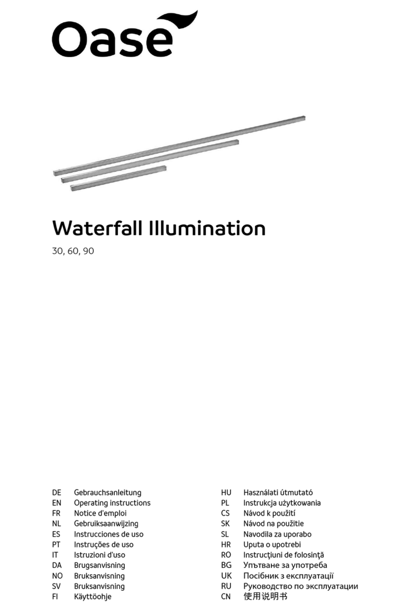 Oase Waterfall Illumination 30 operating instructions