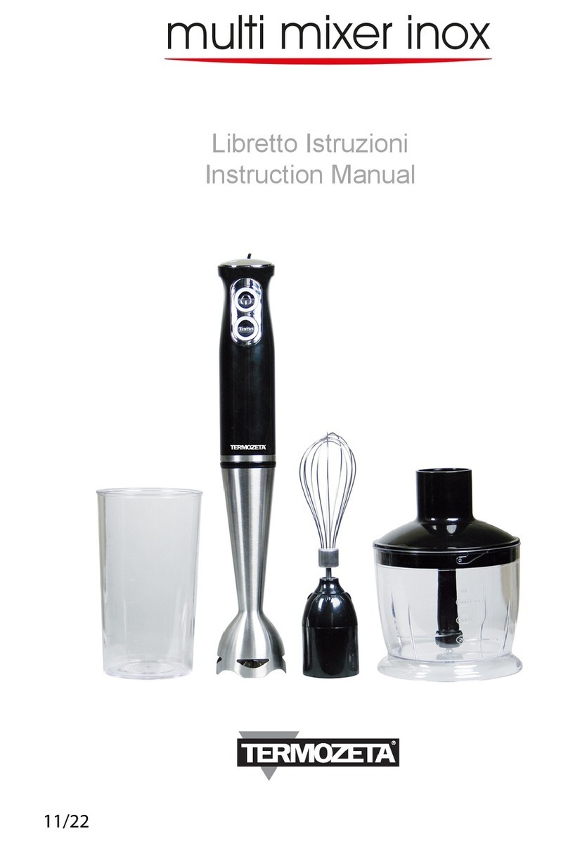 Termozeta Multi Mixer Inox User manual Termozeta Multi Mixer Inox User manual