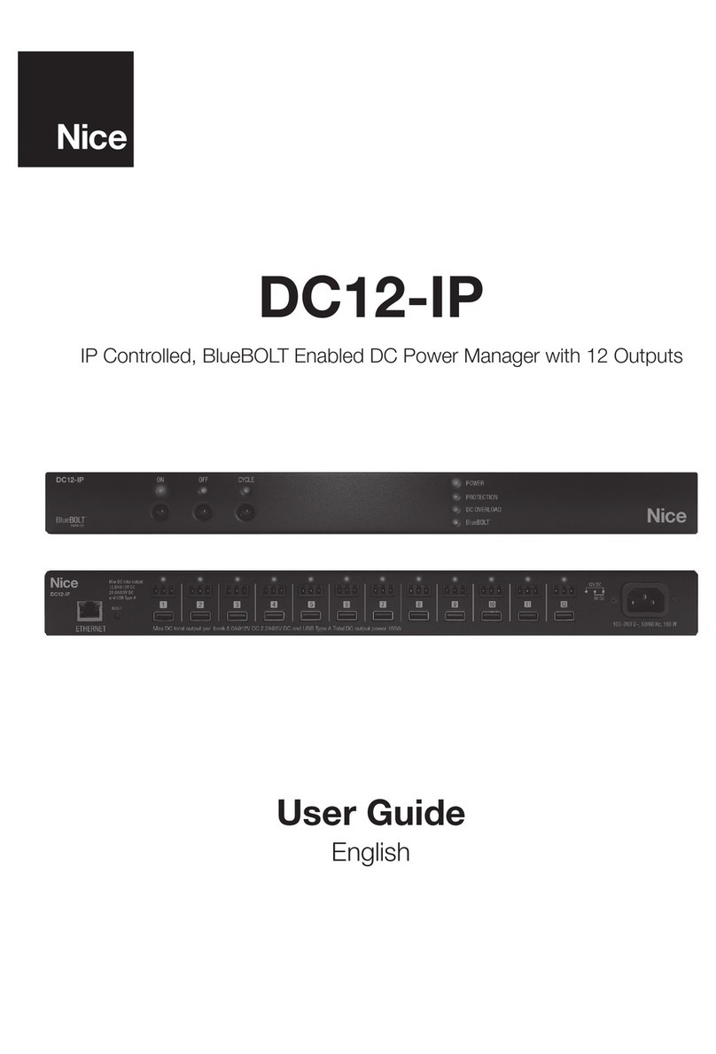 Nice DC12-IP user guide