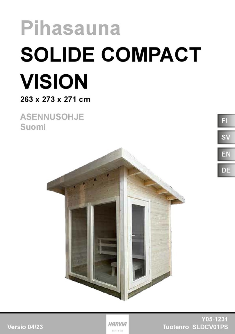 Harvia SOLIDE COMPACT VISION Operation instructions Harvia SOLIDE COMPACT VISION Operation instructions