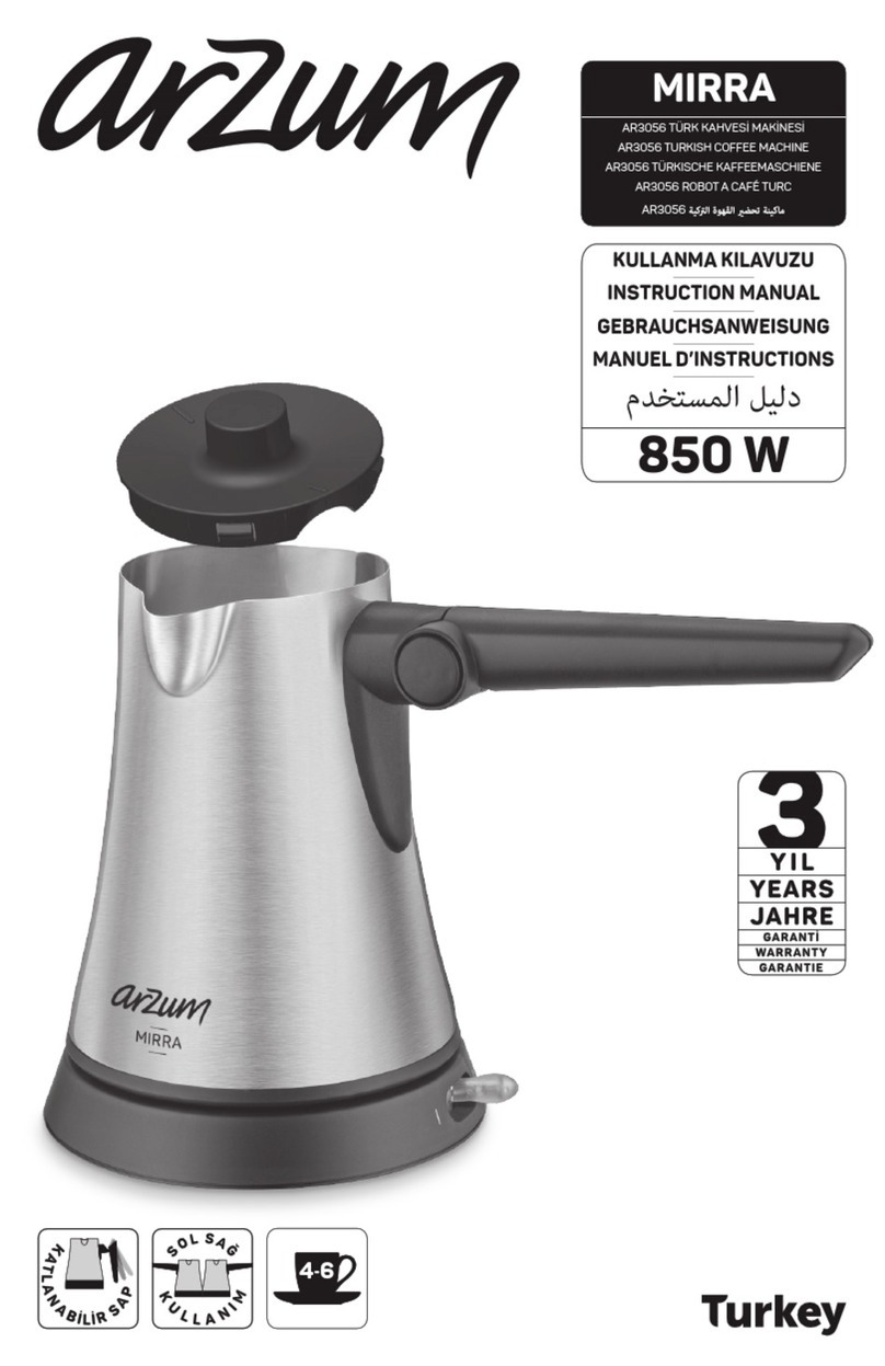 Arzum MIRRA AR3056 instruction manual
