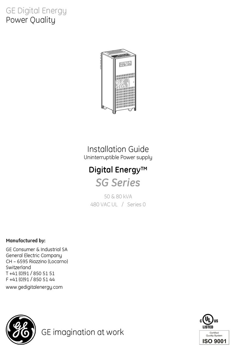 GE Digital Energy SG Series User manual GE Digital Energy SG Series User manual