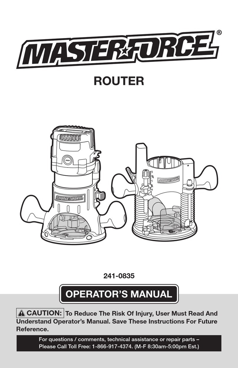 MasterForce 241-0835 User manual