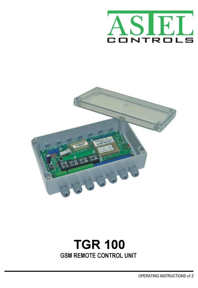 ASTEL TGR 100 operating instructions