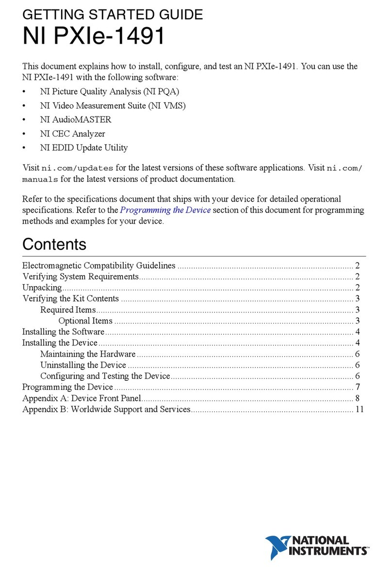 National Instruments NI PXIe-1491 Getting started guide