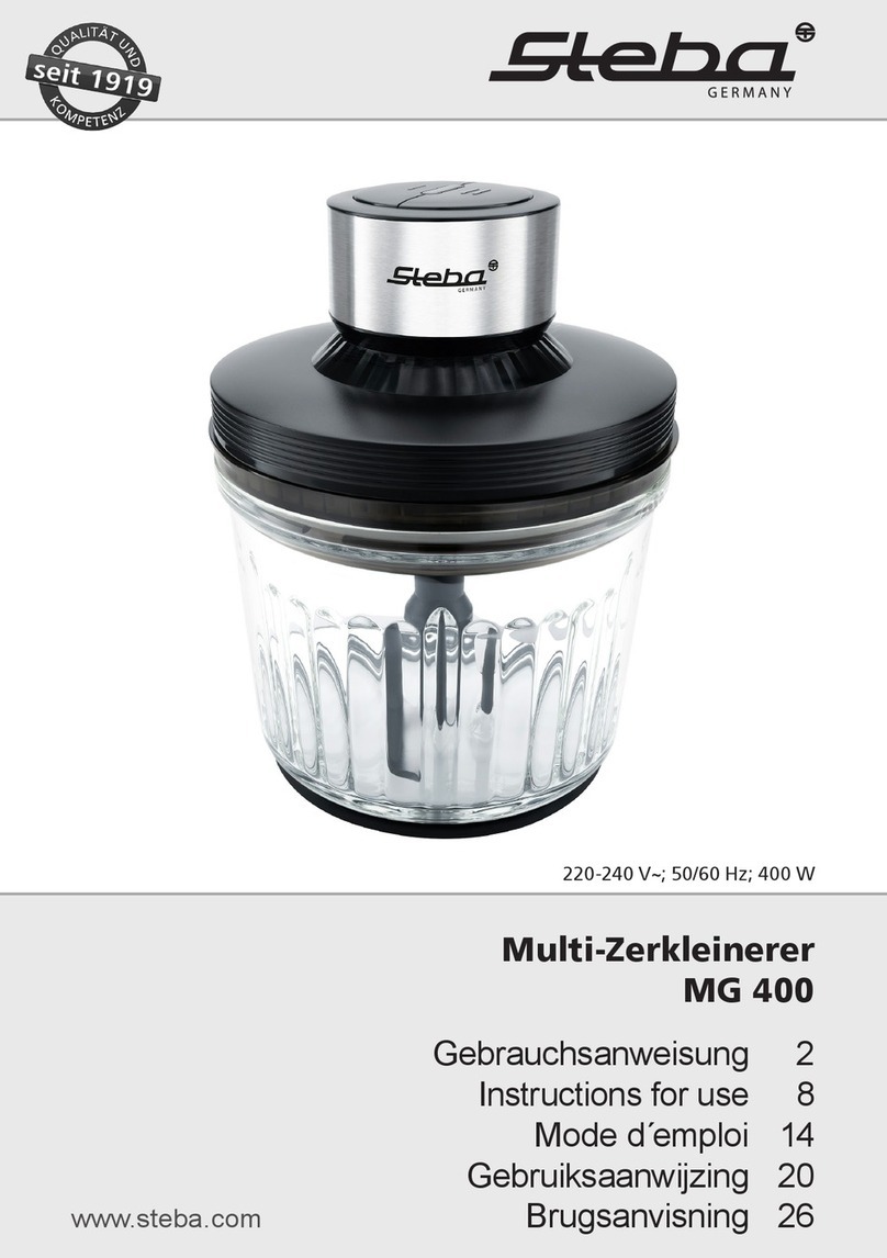 Steba MG 400 User manual