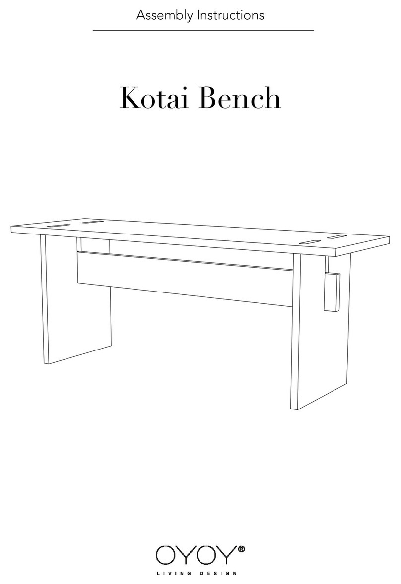 OYOY Kotai Bench Assembly instructions