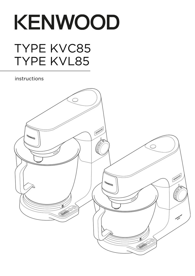 Kenwood Titanium Chef Baker XL KVC85 instructions