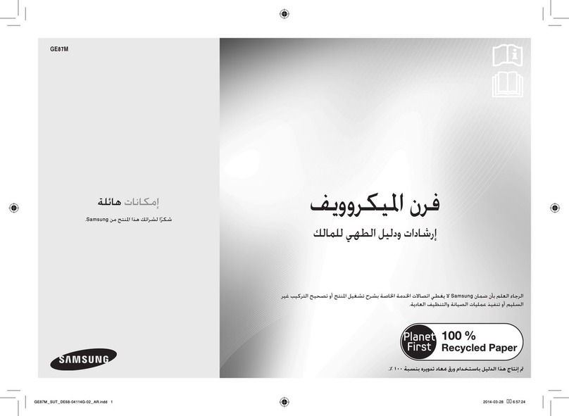 Samsung GE87M Owner's instructions & cooking guide
