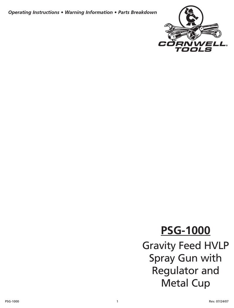 Cornwell Tools PSG-1000 operating instructions