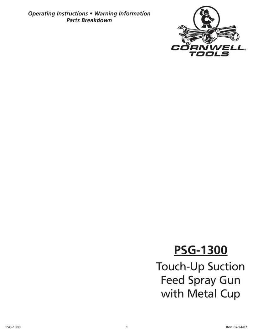 Cornwell Tools PSG-1300 operating instructions