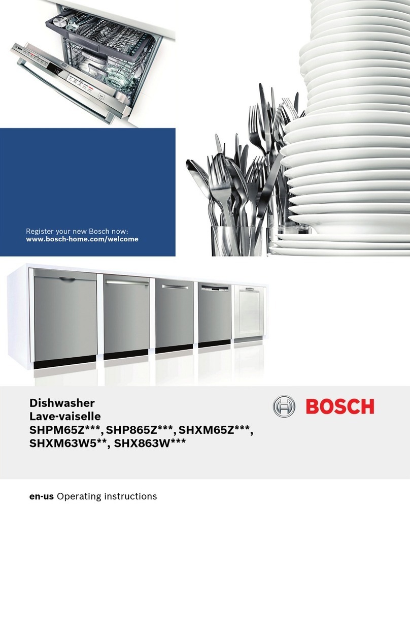 Bosch SHXM65Z Series User manual