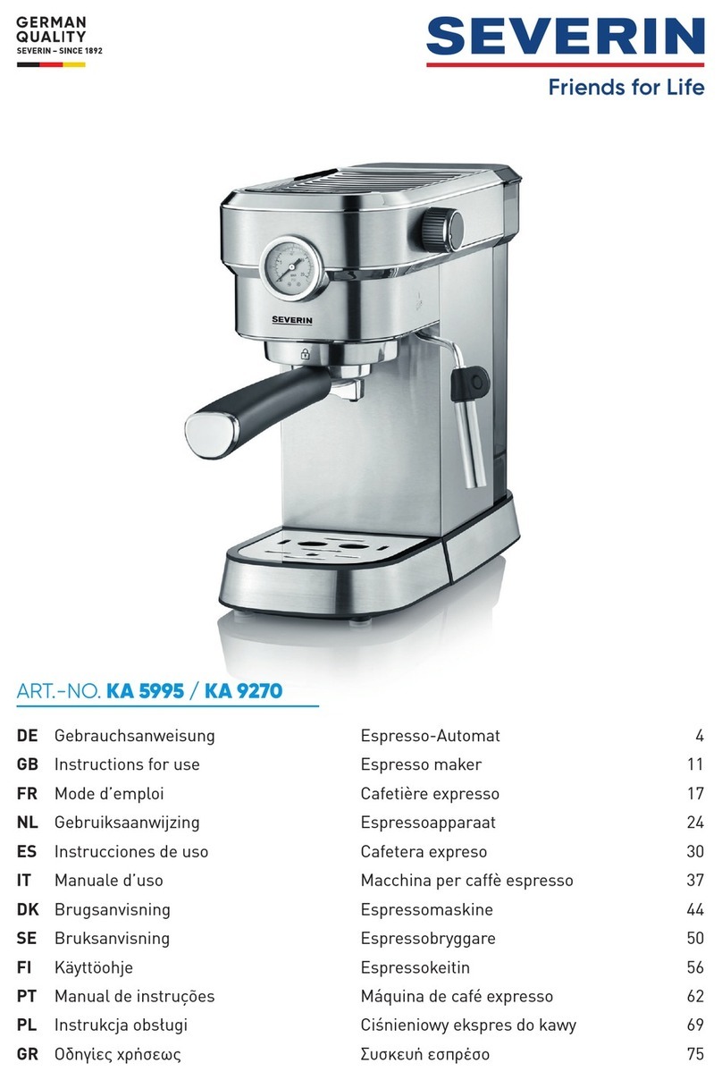 SEVERIN Espresa Plus KA 9270 Instructions for use