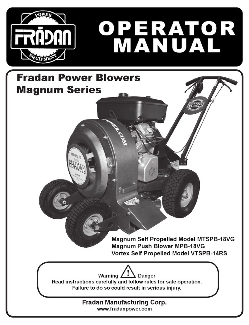 FRADAN Magnum MPB-18VG Operator's manual