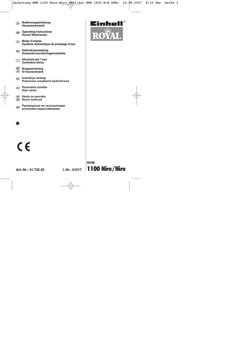 Einhell Royal RHW 1100 Niro/Niro operating instructions