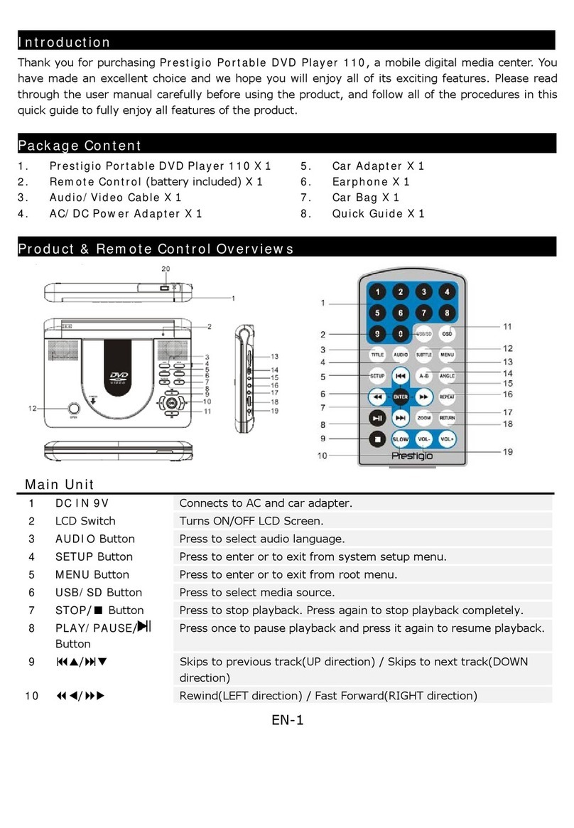 Prestigio 110 quick start guide