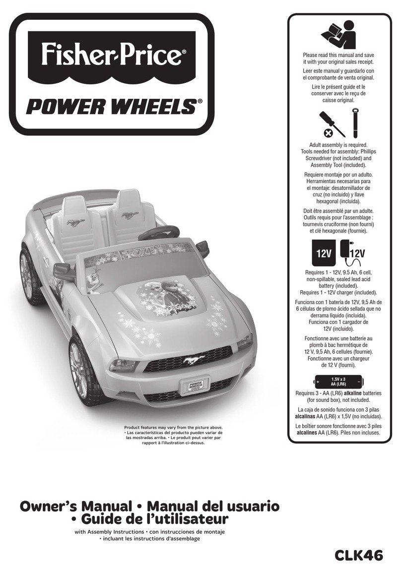 Fisher-Price POWER WHEELS CLK46 owner's manual Fisher-Price POWER WHEELS CLK46 owner's manual