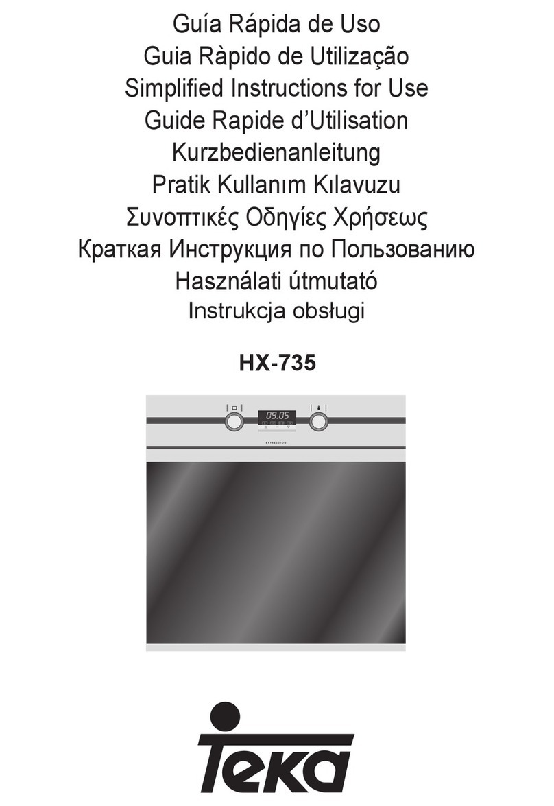Teka HX-735 Simplified instructions for use
