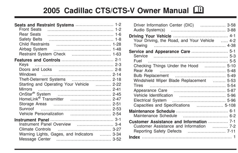 Cadillac CTC 2005 User manual