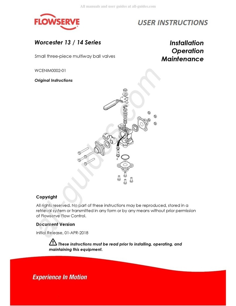 Flowserve Worcester 13 Series User manual
