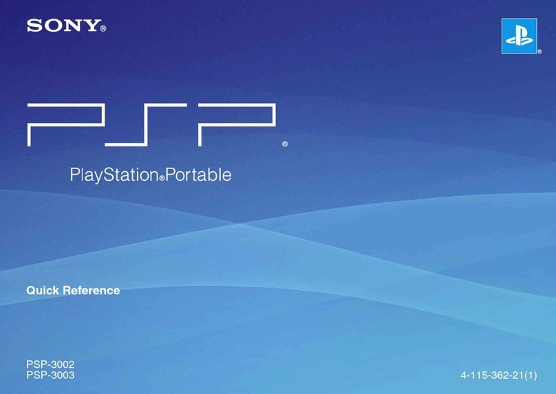 Sony PLAYSTATION PSP-3003 quick reference