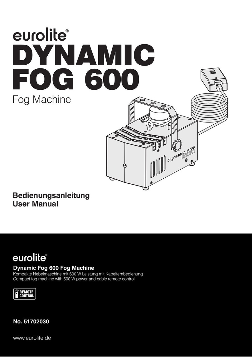 EuroLite DYNAMIC FOG 600 user manual