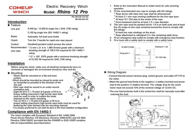 Comeup Rhino 12 Pro manual Comeup Rhino 12 Pro manual
