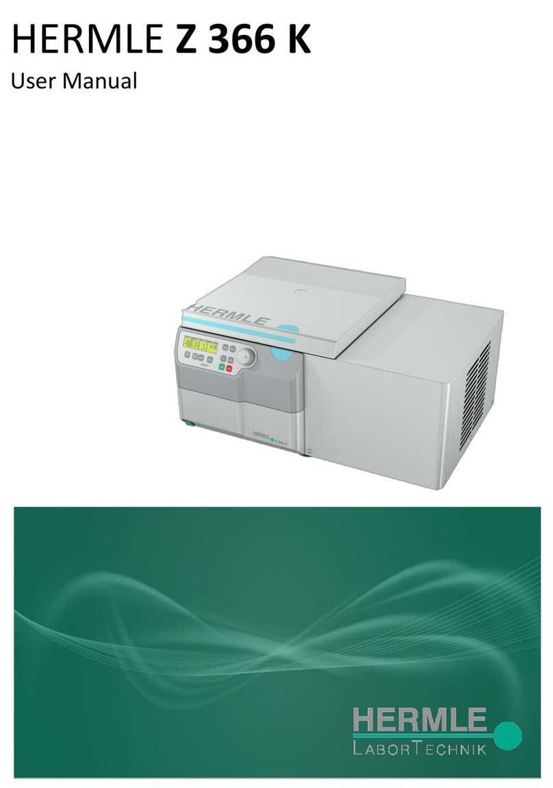 Hermle Z 366 K User manual
