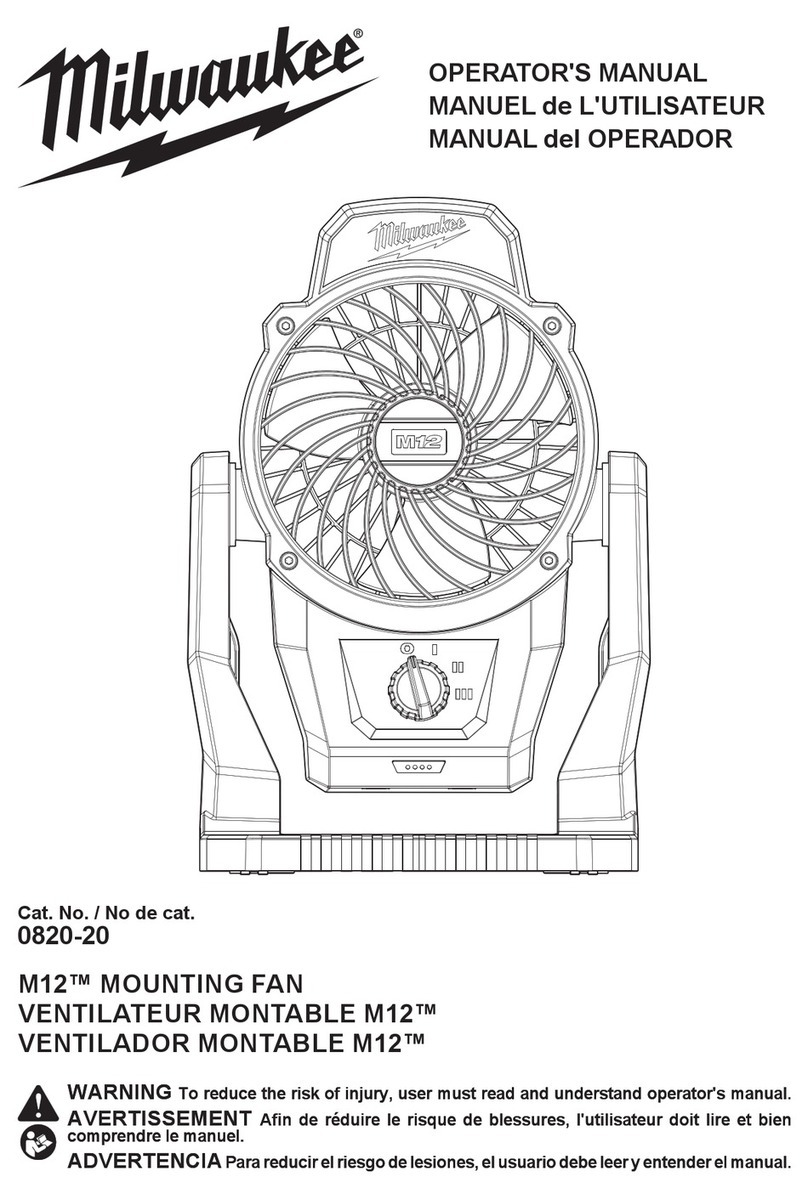 Milwaukee M12 0820-20 Operator's manual