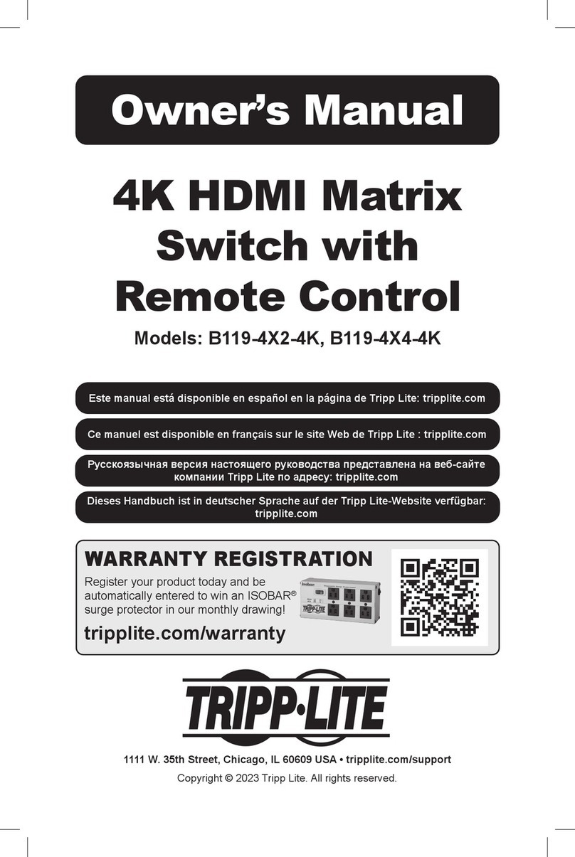 Tripp Lite B119-4X2-4K User manual Tripp Lite B119-4X2-4K User manual