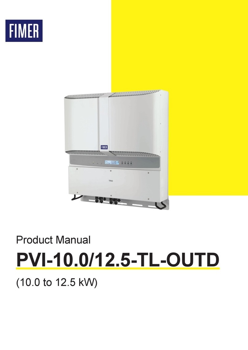 Fimer PVI-12.5-TL-OUTD User manual
