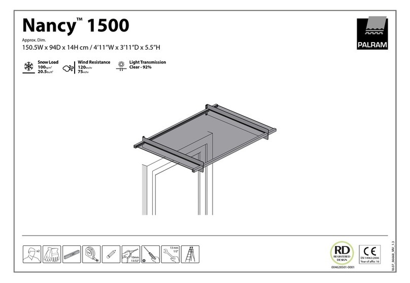 Palram Nancy 1500 manual