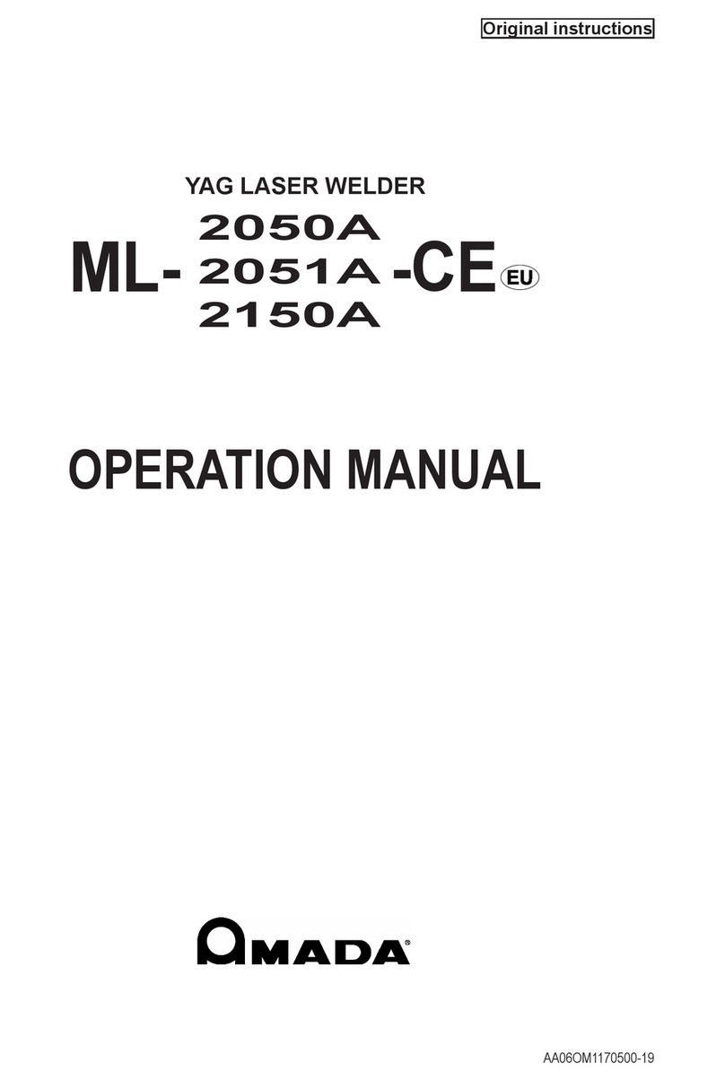 Amada ML-2050A-CE User manual Amada ML-2050A-CE User manual