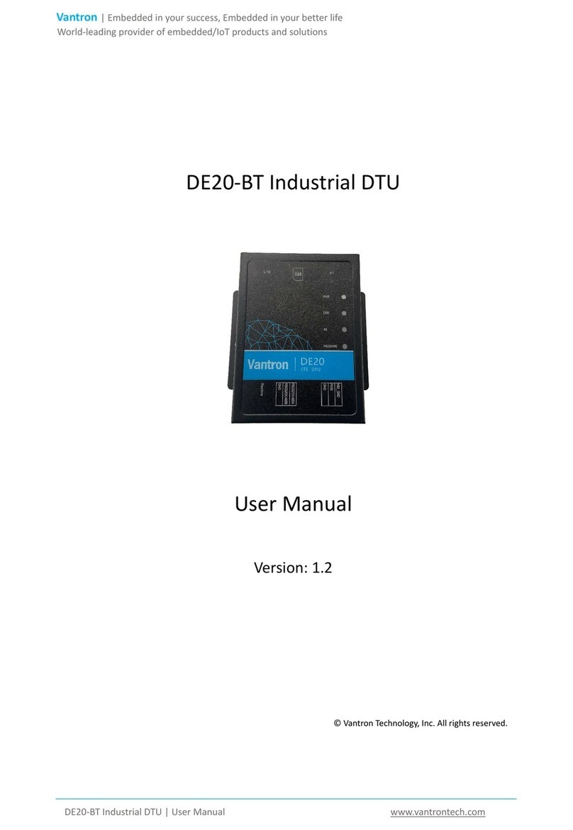 Vantron DE20-BT user manual