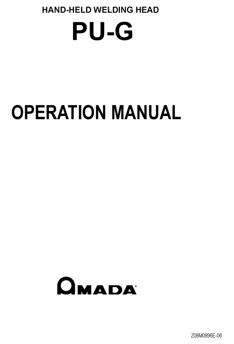 Amada PU-G User manual Amada PU-G User manual