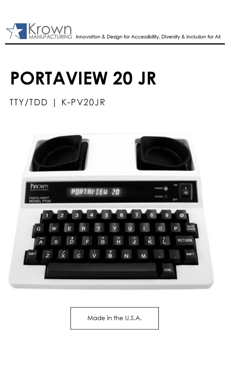 Krown PortaView 20 Jr. manual Krown PortaView 20 Jr. manual