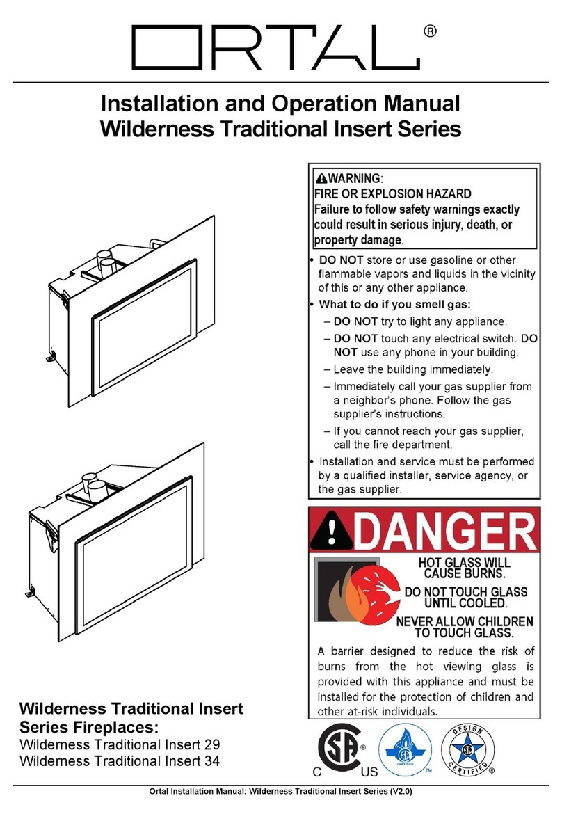 ORTAL Wilderness Traditional Insert Series User manual