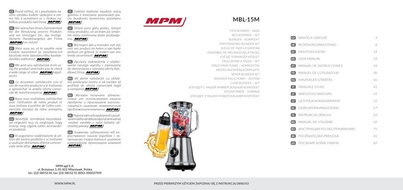 MPM MBL-15M User manual