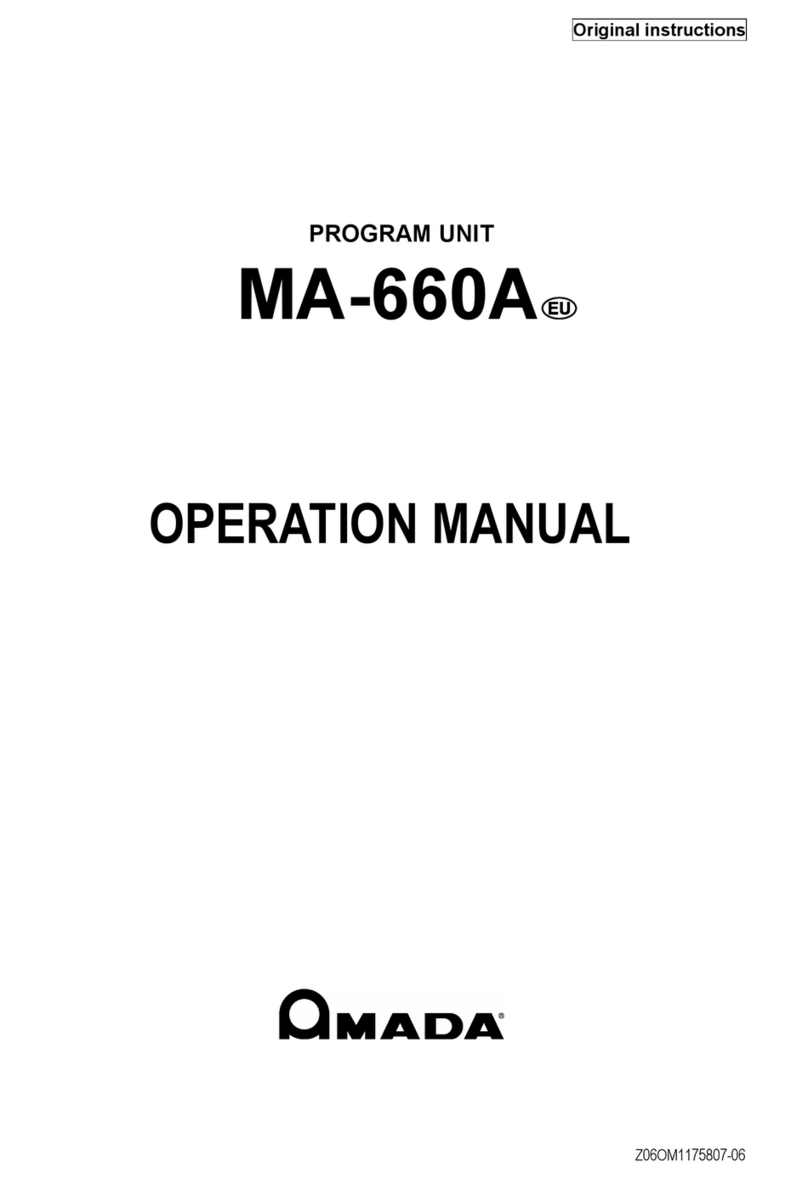 Amada MA-660A User manual Amada MA-660A User manual