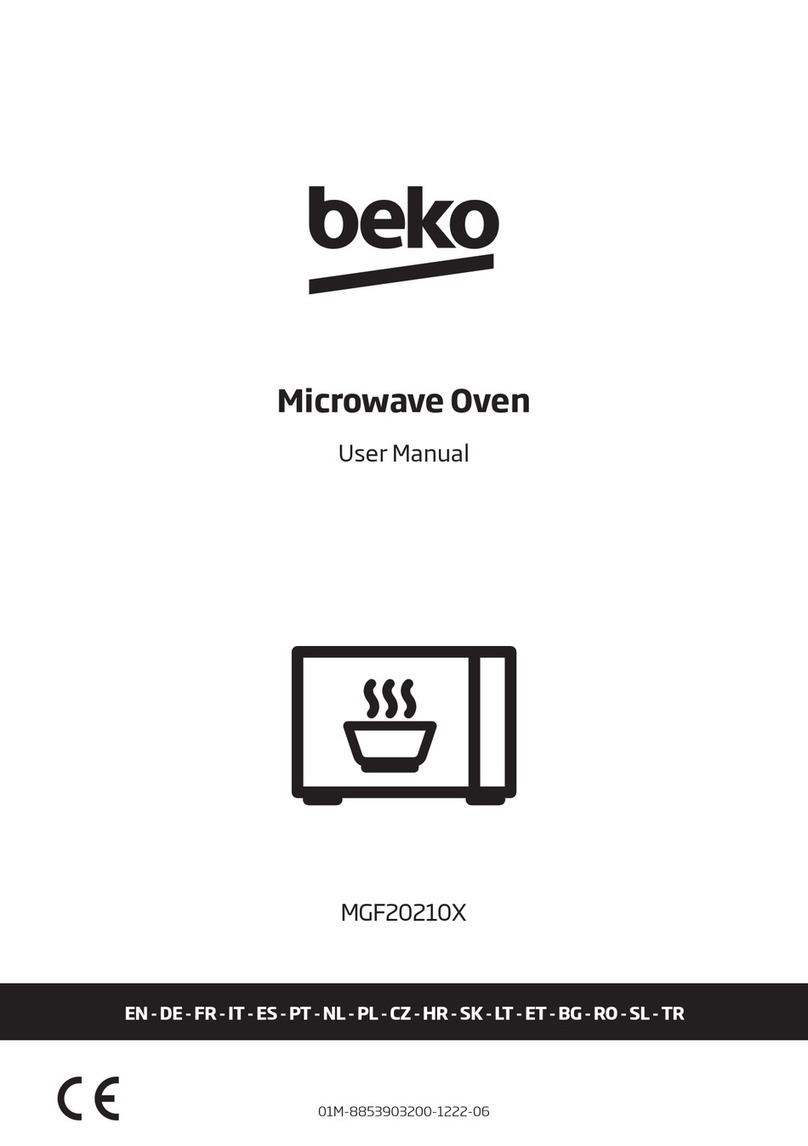 Beko MGF 20210 X user manual