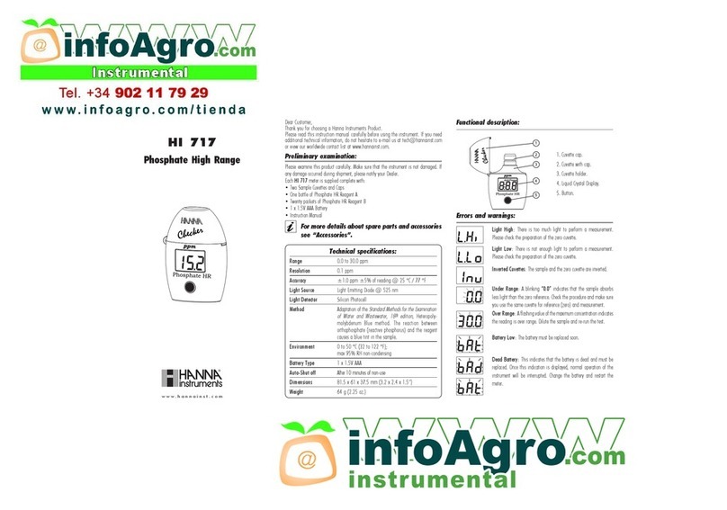 Hanna Instruments HI 717 manual