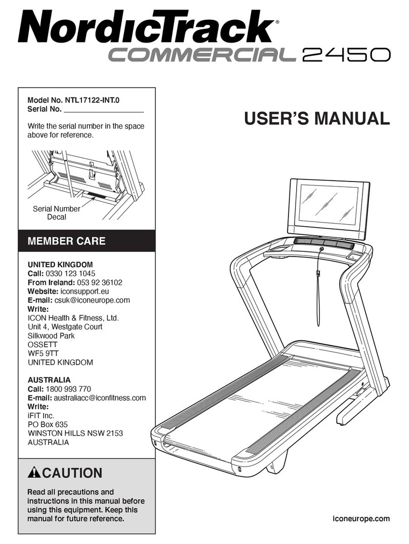 NordicTrack NTL17122-INT.0 User manual