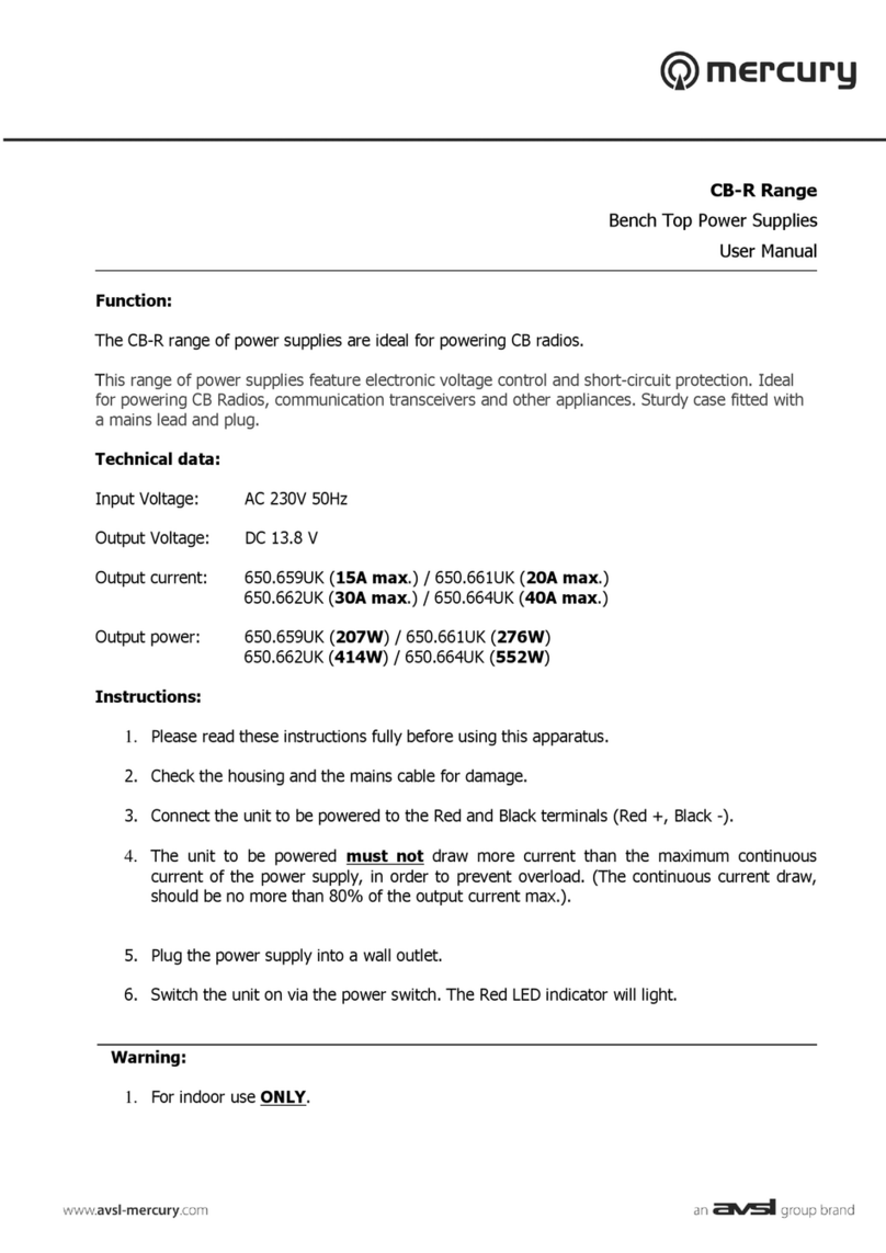 Mercury 650.659UK user manual