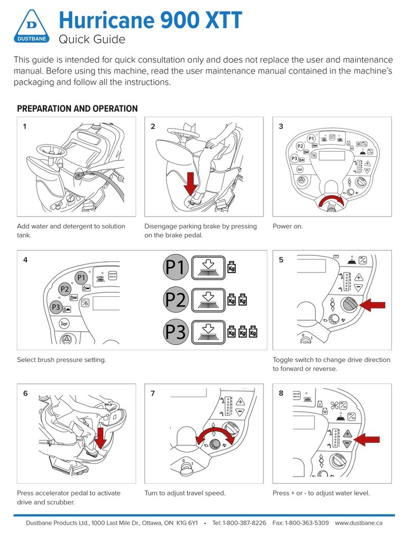 Dustbane Hurricane 900 XTT User manual
