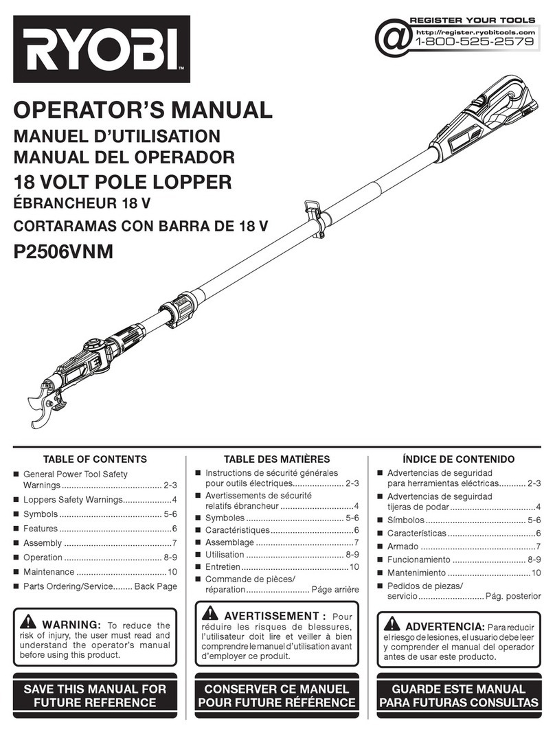 Ryobi P2506VNM User manual