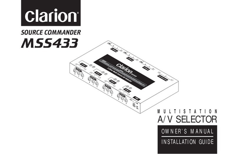 Clarion MSS433 User manual