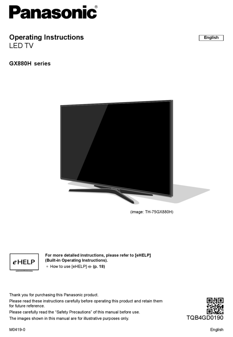 Panasonic GX880H Series User manual
