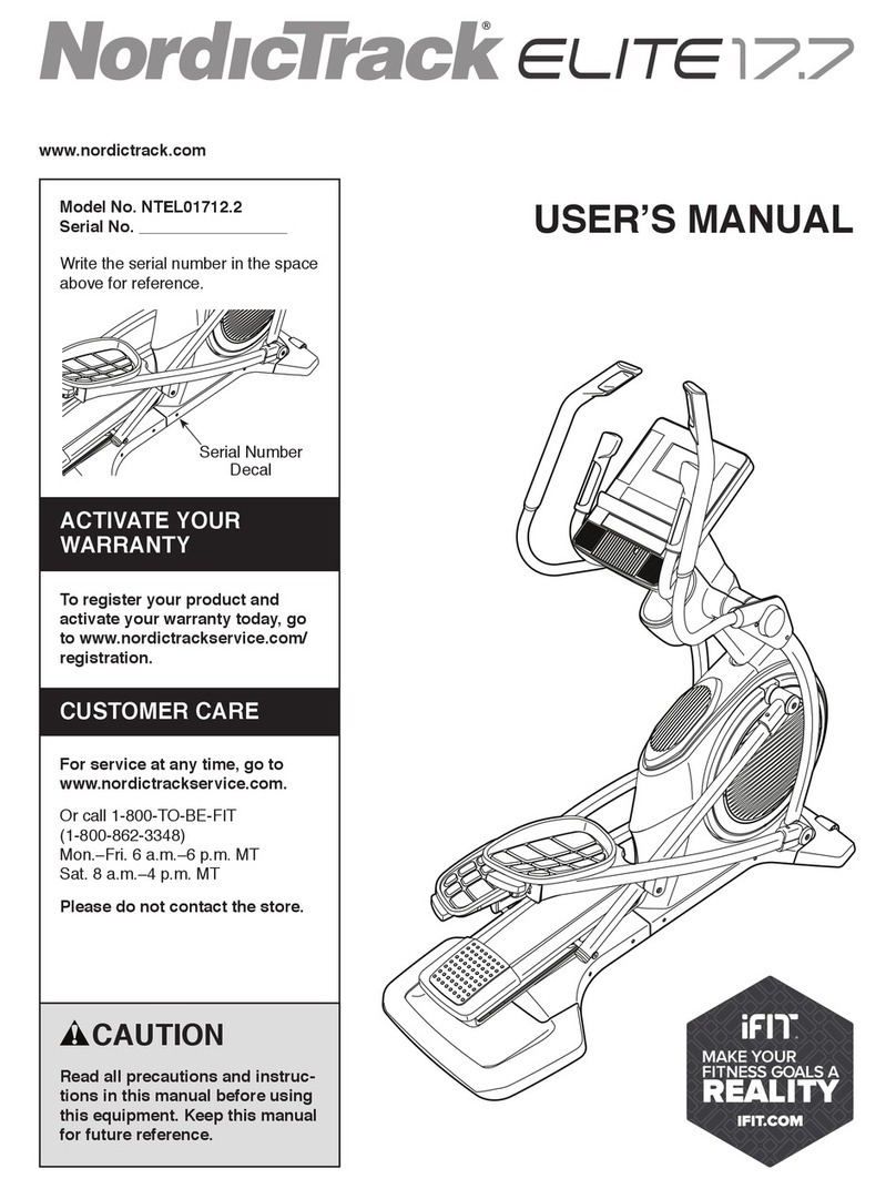 NordicTrack NTEL01712.2 User manual