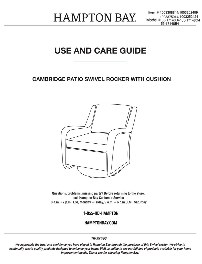 HAMPTON BAY 65-17148B4 User manual