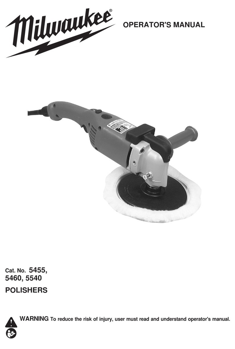 Milwaukee 5460 Operator's manual